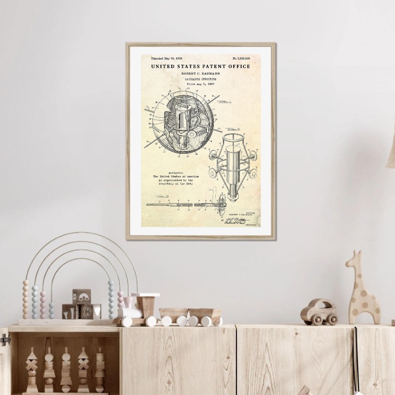 Vintage vliegende schotel UFO  - Star Map Poster recensie en prijs