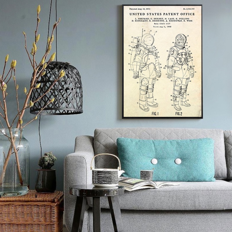 Vintage vliegende schotel UFO  - Star Map Poster recensie en prijs